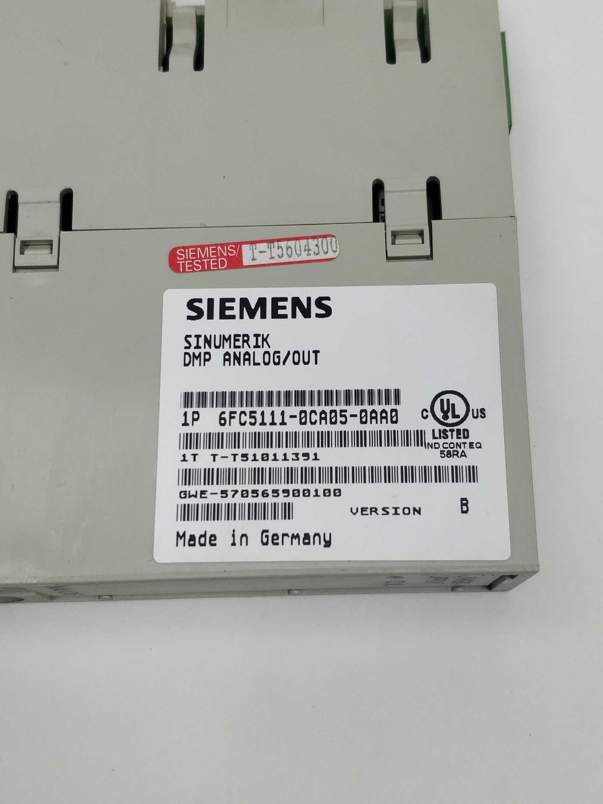 Siemens 6FC5111-0CA05-0AA0 SINUMERIK DMP ANALOG/OUT