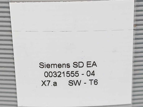 Siemens 00321555-04 Gantry Cable (DP1-Axis)