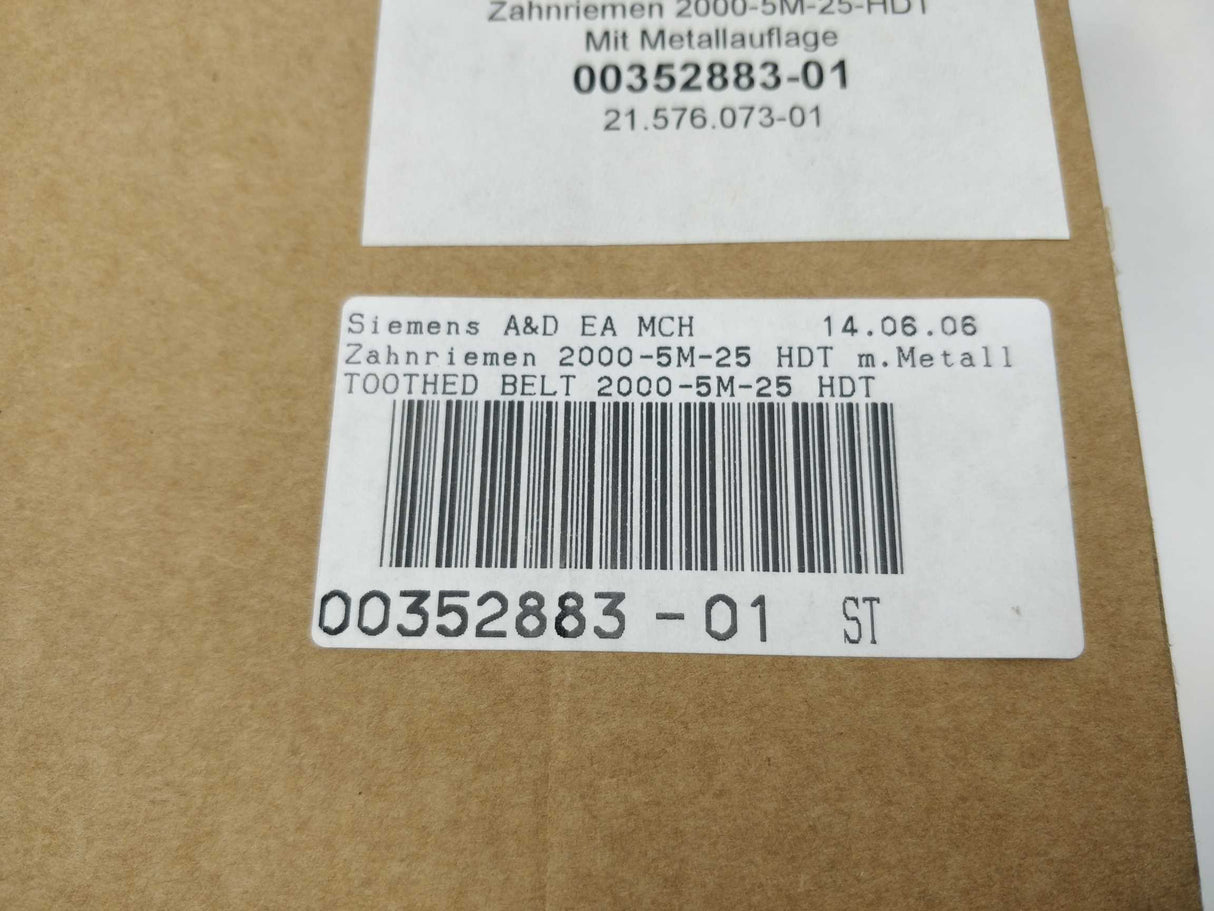 Siemens 00352883-01 Tooth Belt 2000-5M-25