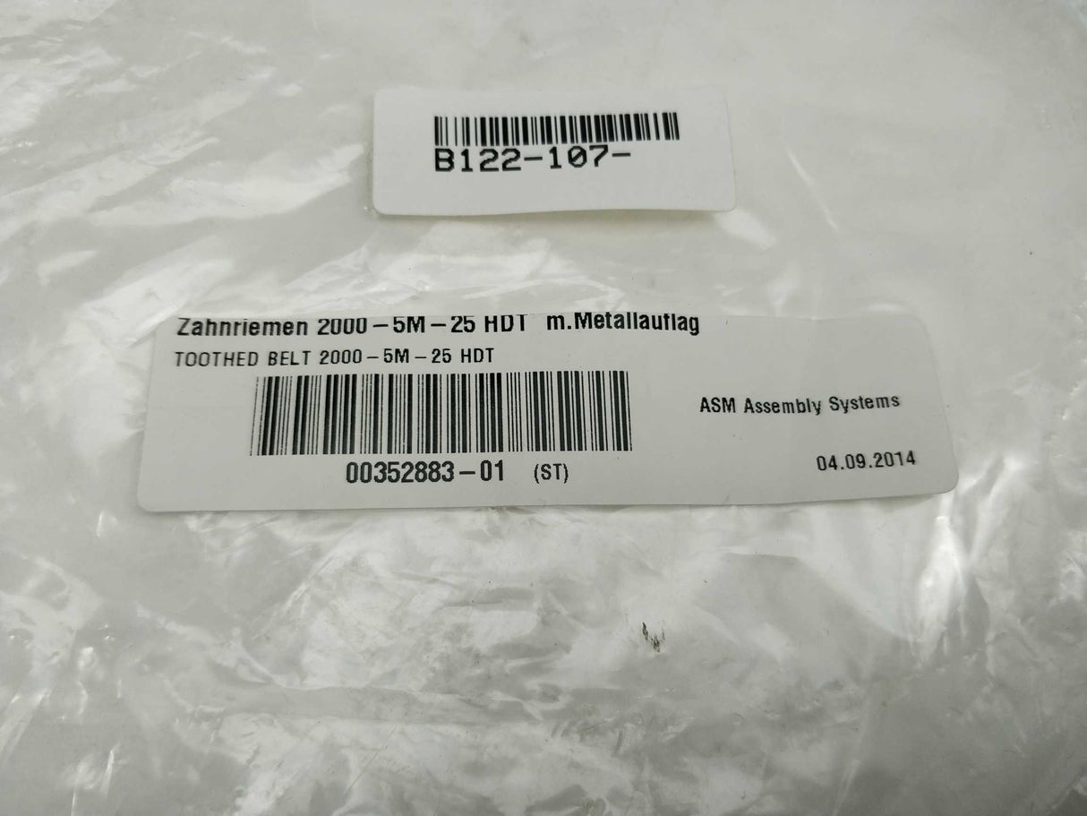 ASM Assembly Systems 00352883-01 Toothed Belt 2000-5M-25 HDT