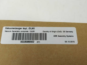 ASM Assembly Systems 00335989-02 / 00335989S02 VACUUM Generator / DLM1
