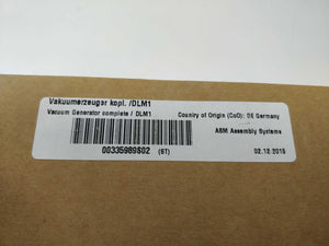 ASM Assembly Systems 00335989-02 / 00335989S02 VACUUM Generator complete / DLM1