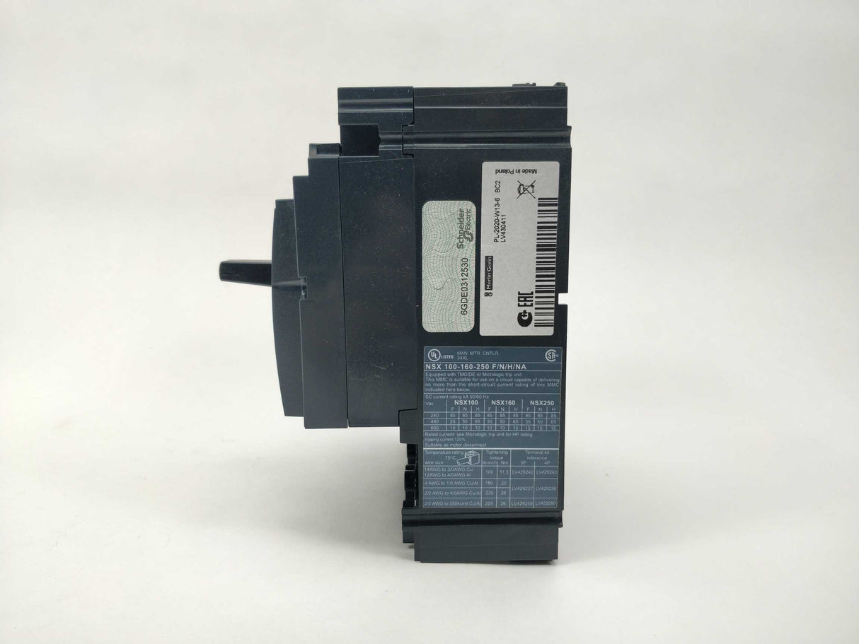 Schneider Electric LV430411 NSX 160N Circuit breaker basic frame