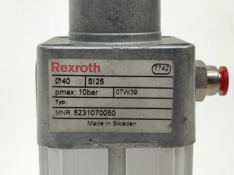 Rexroth 5231070050 Cylinder Ø40 SI25