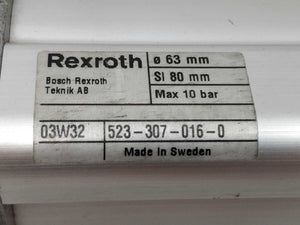 Bosch Rexroth 5233070160 Pneumatic Cylinder Ø63mm SI 80mm