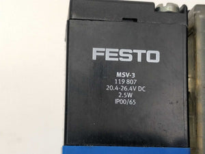 Festo 115515 MVH-5/3G-1/8B-VI & 119807 x2