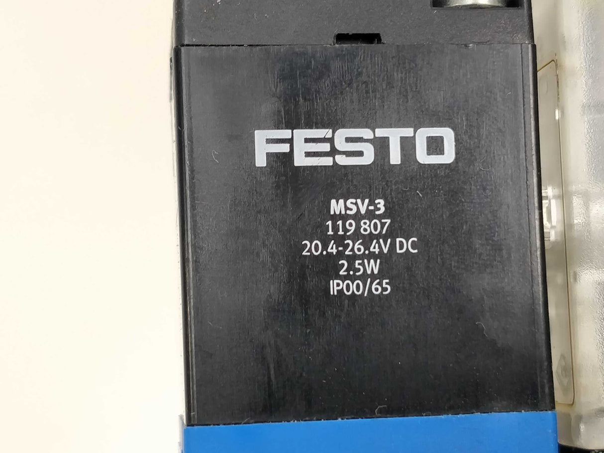 Festo 115515 MVH-5/3G-1/8B-VI & 119807 x2