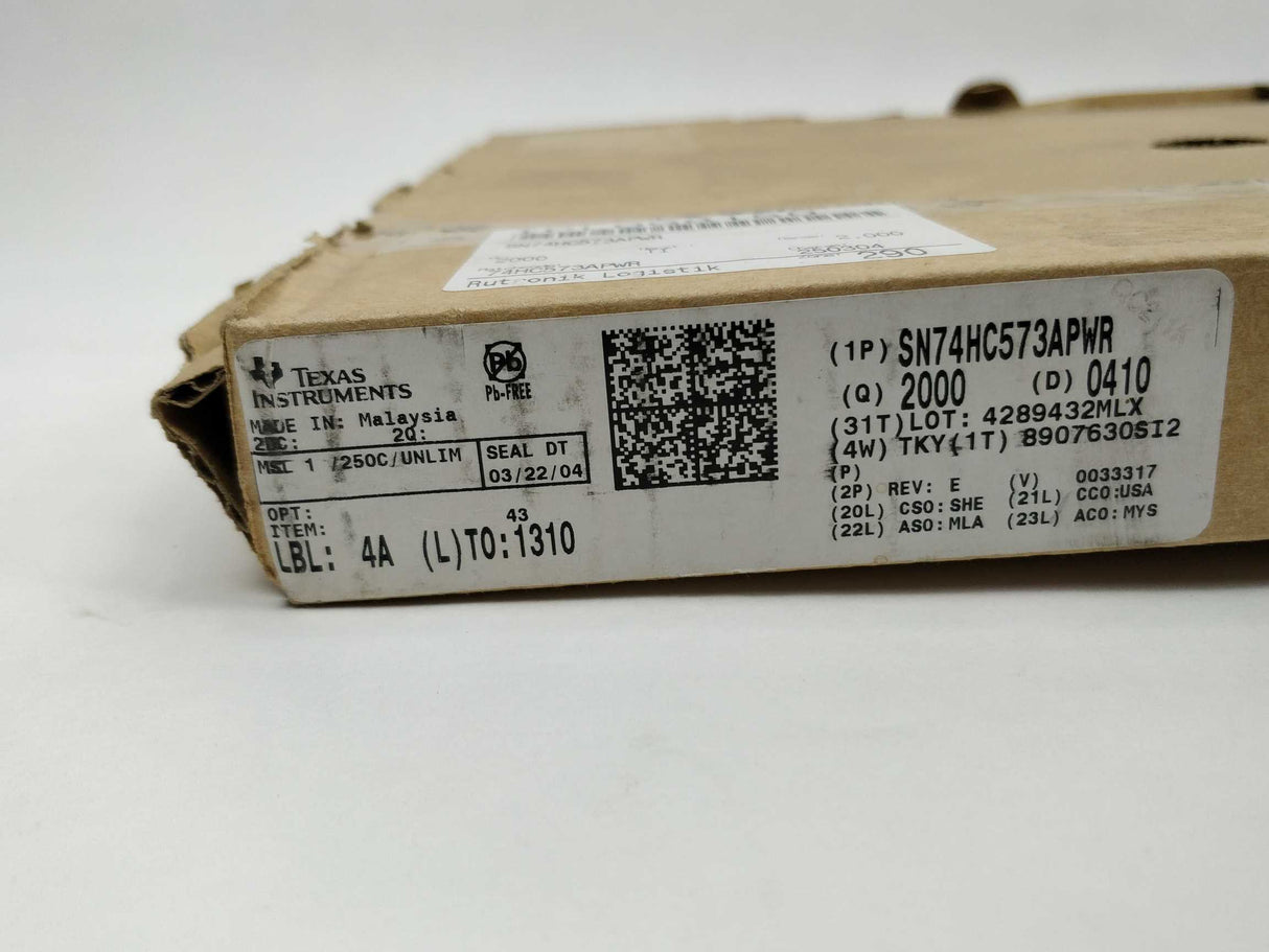 Texas Instruments SN74HC573APWR Octal Transparent D-Type ca: 800+