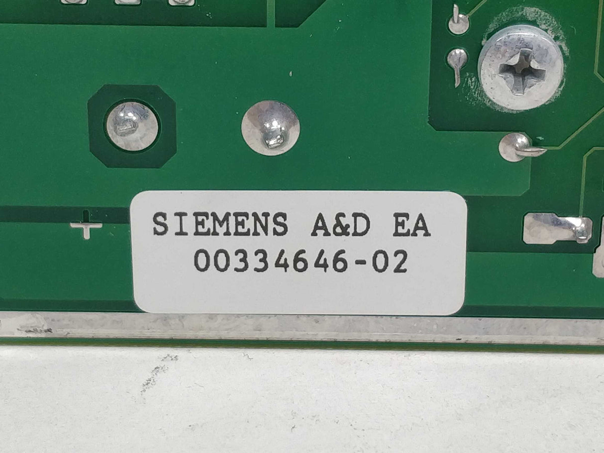 Siemens 00334646-02 Servo Amplifier TRS120/2Z