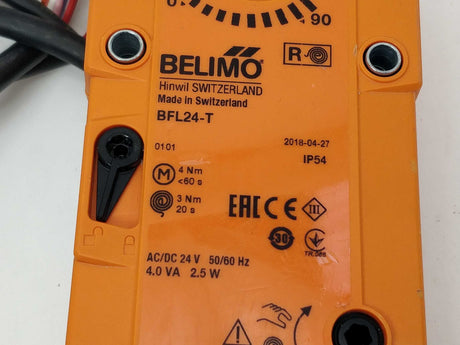 Belimo BFL24-T AC/DC 24V 50/60Hz 4.0VA