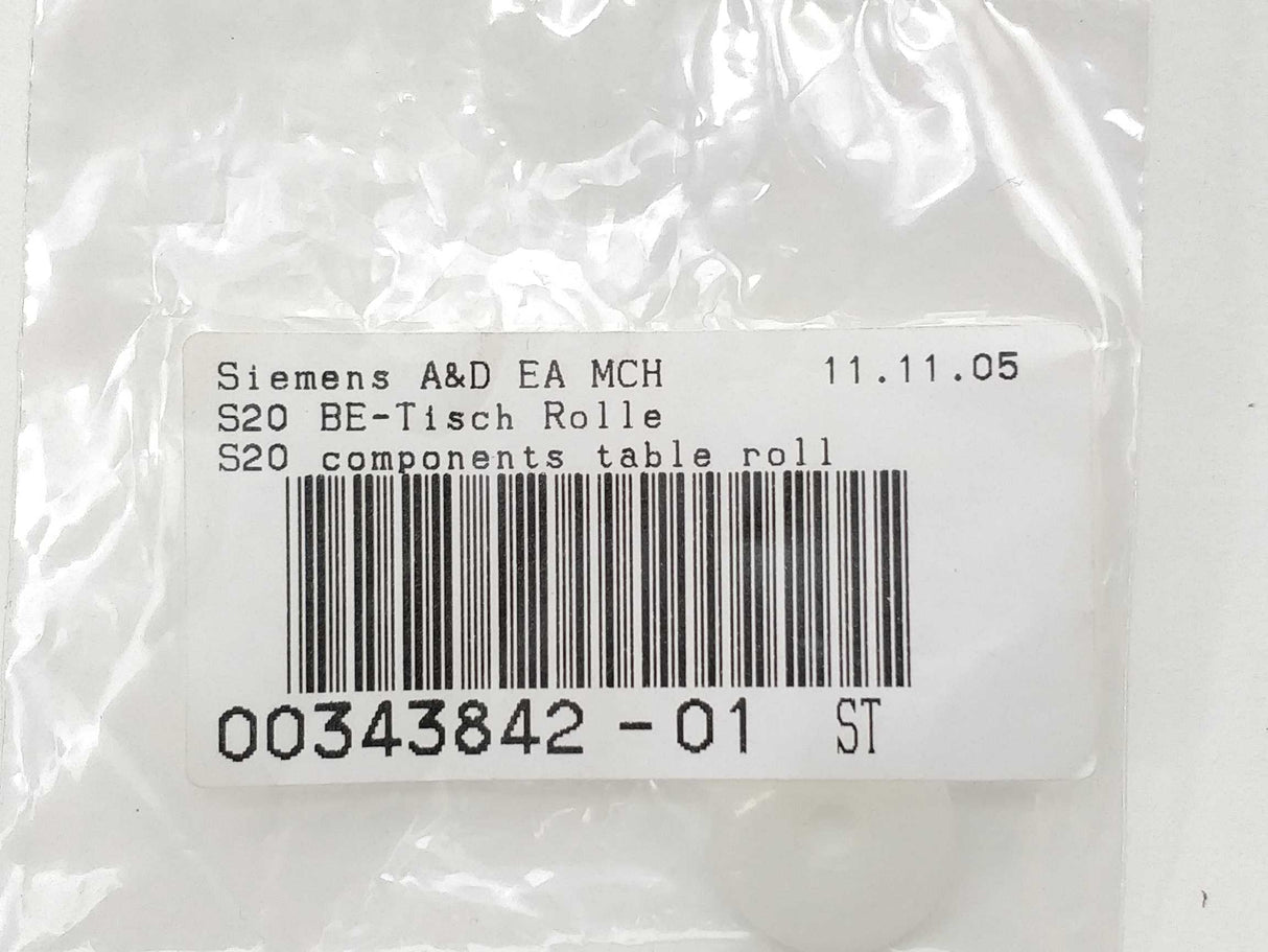 Siemens A&D EA MCH 00343842-01 S20 Components Table Roll