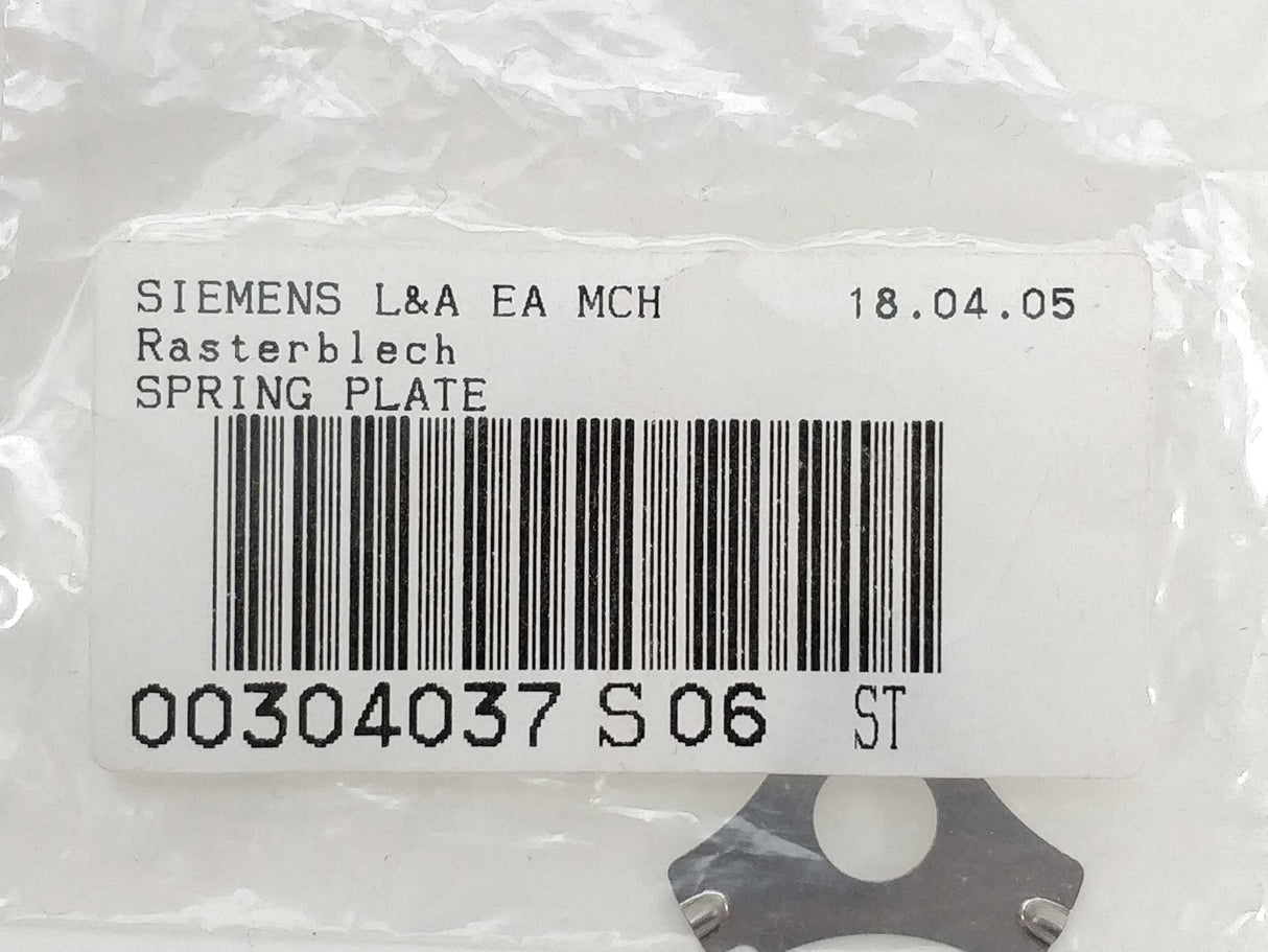 Siemens 00304037-06 Spring Plate