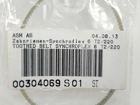 Siemens/ASM AS 00304069-01 Toothed Belt Synchroflex 6 T2/220