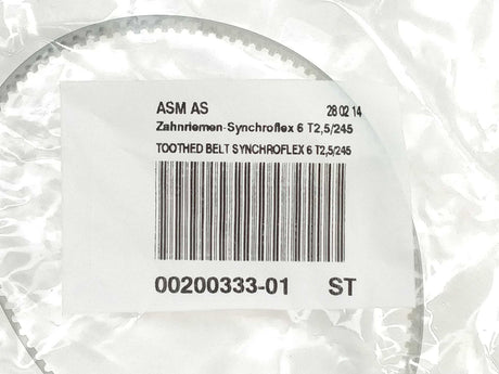 Siemens 00200333-01 Toothed Belt Synchroflex 6 T2,5/245