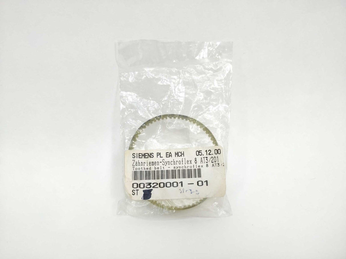 Siemens 00320001-01 Toothed Belt Synchroflex 8 AT3/201