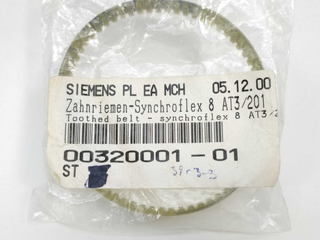 Siemens 00320001-01 Toothed Belt Synchroflex 8 AT3/201