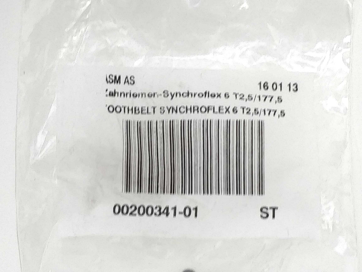 Siemens/ASM AS 00200341-01 Toothbelt Synchroflex 6 T2,5/177,5