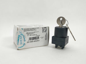 Siemens 3SB3000-4AD01 Key-operated switch 10A/400V 3SB30 00334060-01