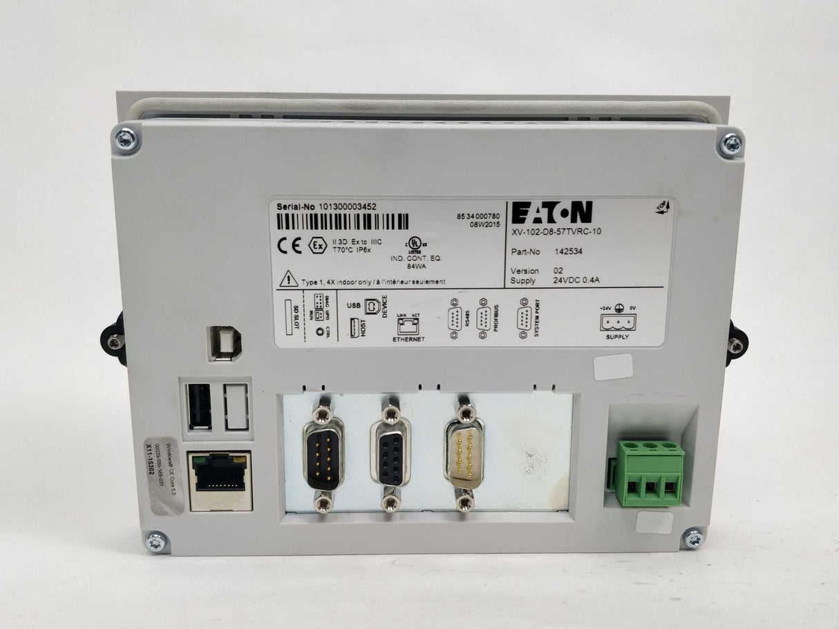 Eaton 142534 XV-102-D8-57TVRC-10 Touch panel 24VDC 0.4A