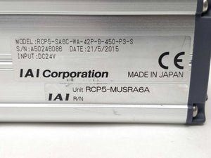 IAI RCP5-SA6C-WA-42P-6-450-P3-S RCP5-MUSRA6A Actuator