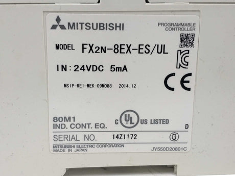 Mitsubishi FX2N-8EX-ES/UL MSIP-REI-MEK-09M088
