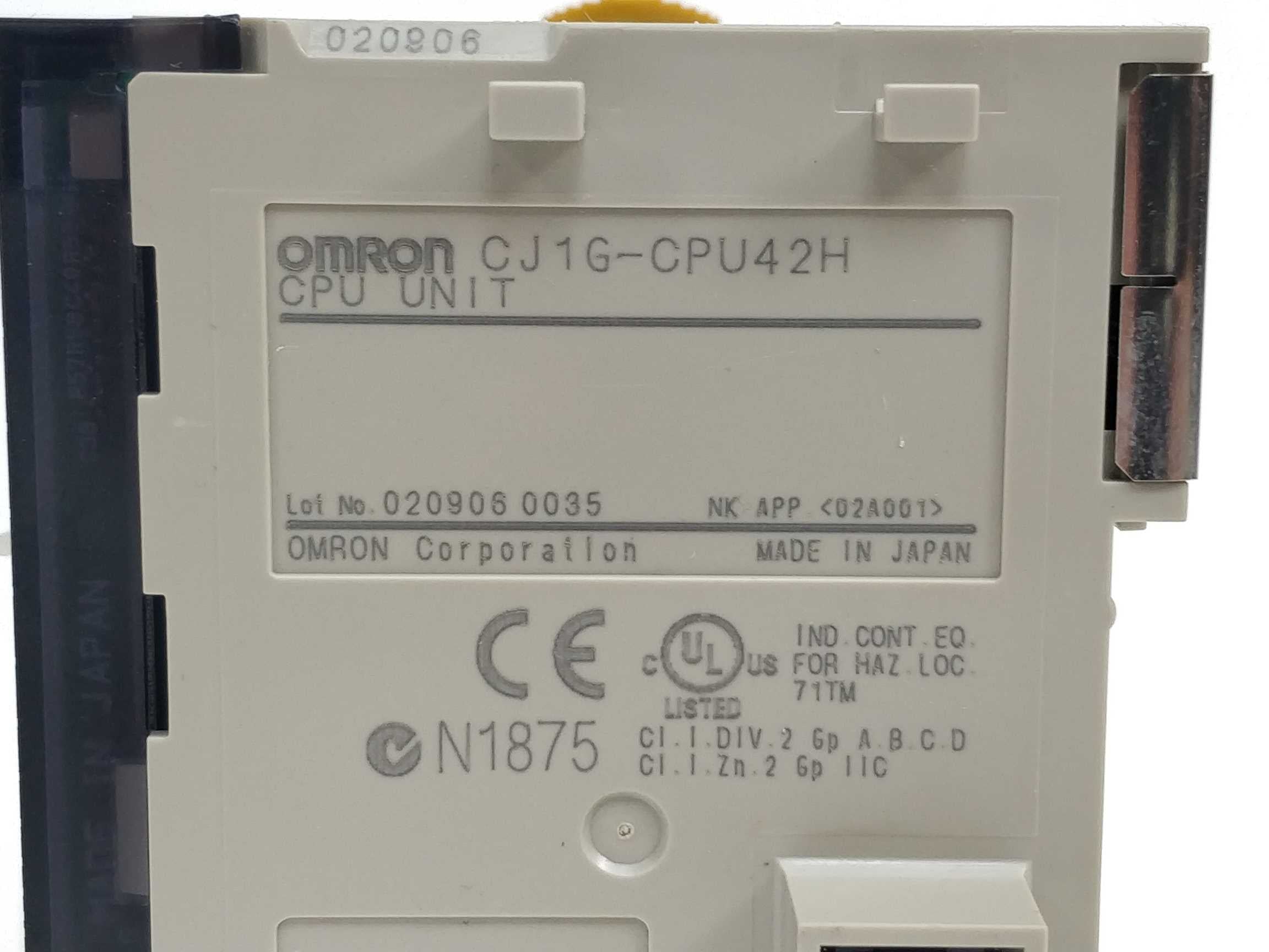 OMRON CJ1G-CPU42H CPU unit – Buy2Sell ApS