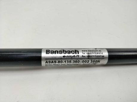 Bansbach A9A9-80-135-360--002 GAS SPRING 350N