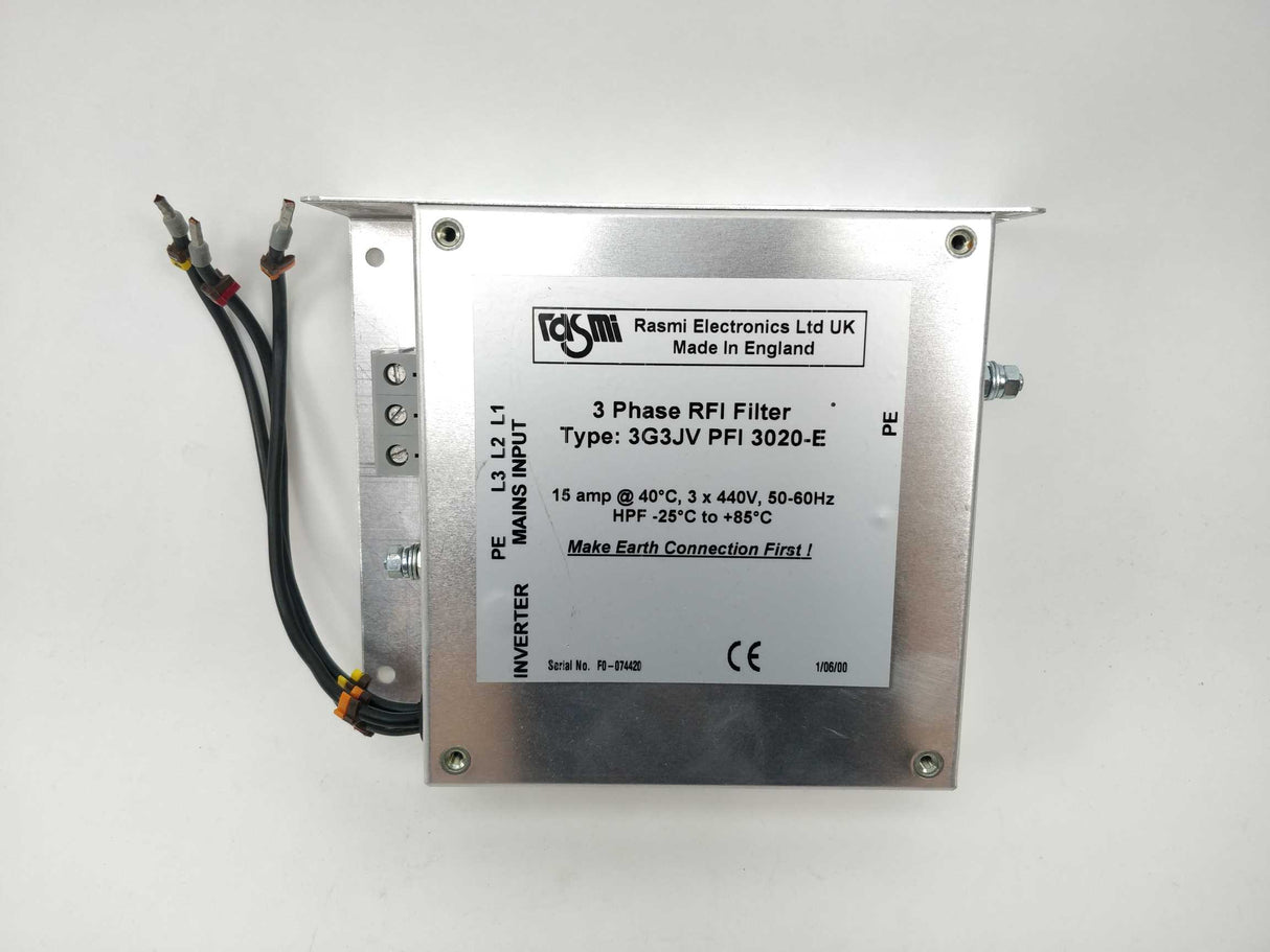 RASMI ELECTRONICS LTD 3G3JV PFI 3020-E 3-Phasen RFI Filter