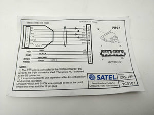 SATEL SATELLINE-1870. CRS-18F 9-PIN D-CONNECTOR