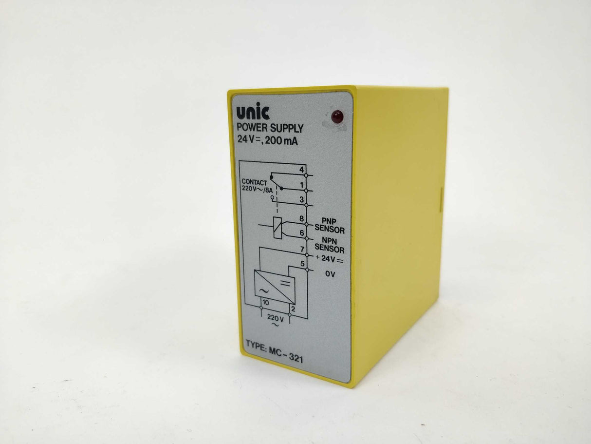 Unic MC-321 Power Supply 220VAC, 24V=, 200mA