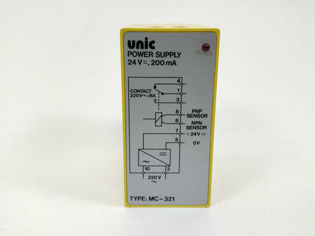 Unic MC-321 Power Supply 220VAC, 24V=, 200mA