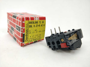 Danfoss 047H0102 Overload Relay TI16 0,27-0,42A