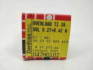 Danfoss 047H0102 Overload Relay TI16 0,27-0,42A