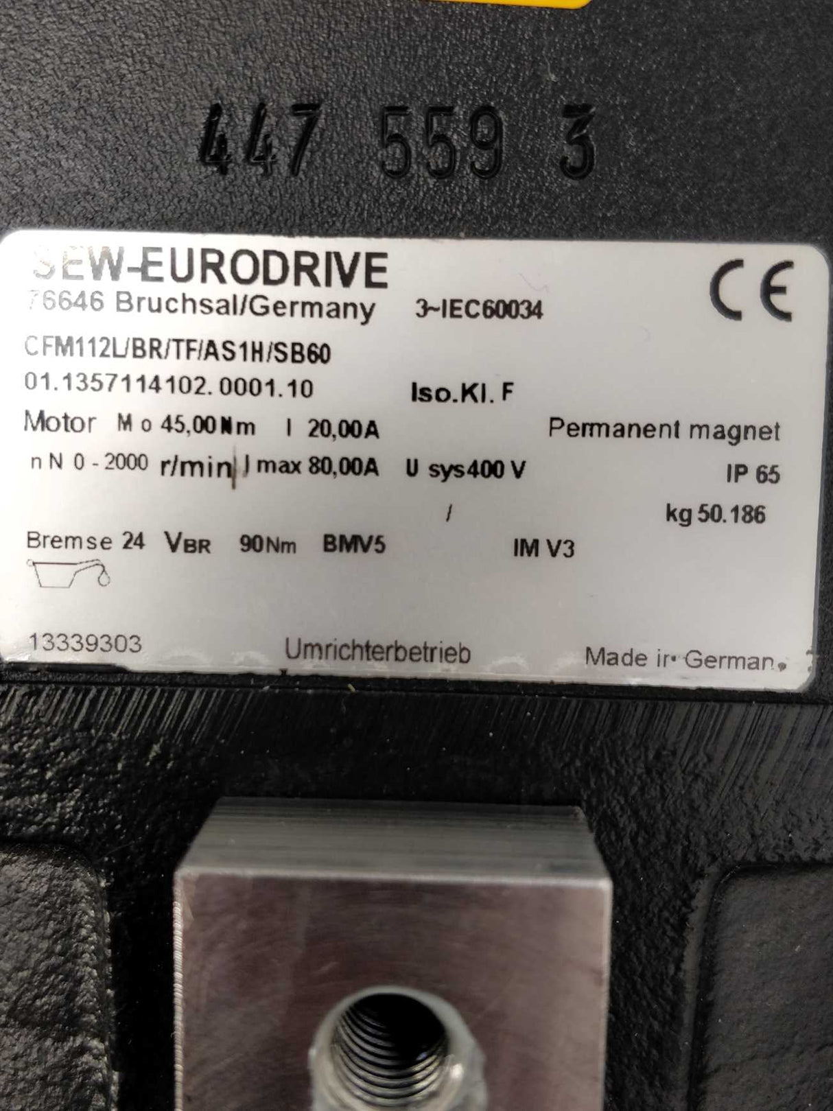 SEW-EURODRIVE  CFM112L/BR/TF/AS1H/SB60 01.1357114102.0001.10