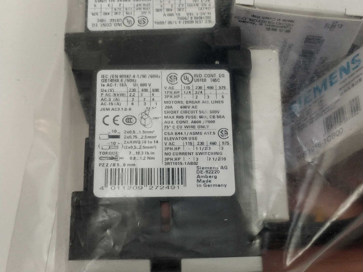 Siemens 00377462-01 / 2TK2825-1AB20 TAY2450