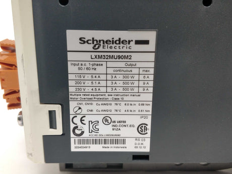 Schneider Electric LXM32MU90M2 Motion servo drive