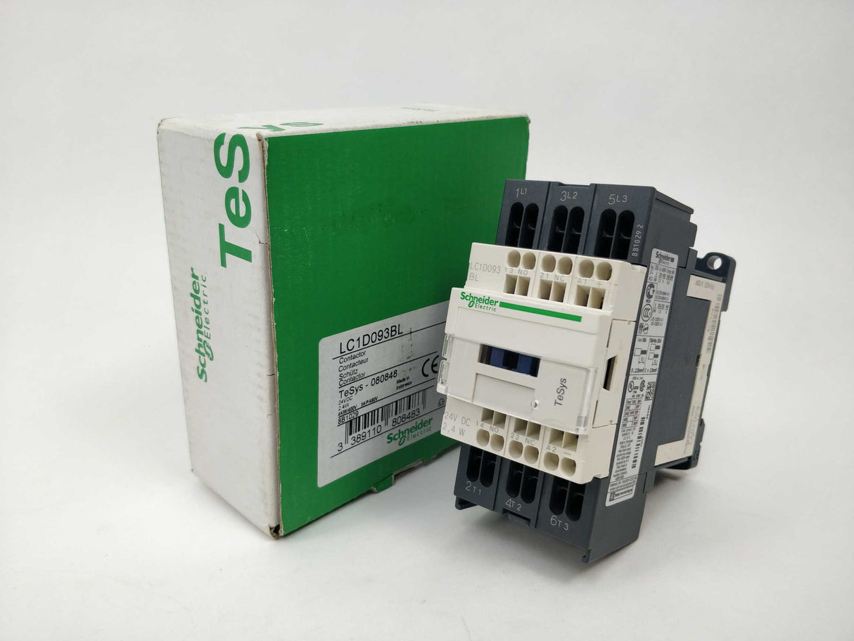 Schneider Electric 080848 TeSys LC1D093BL Contactor. 24VDC