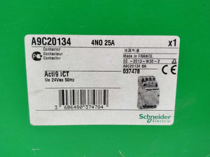 Schneider Electric 037478 Acti9 iCT Contactor A9C20134. 24VAC