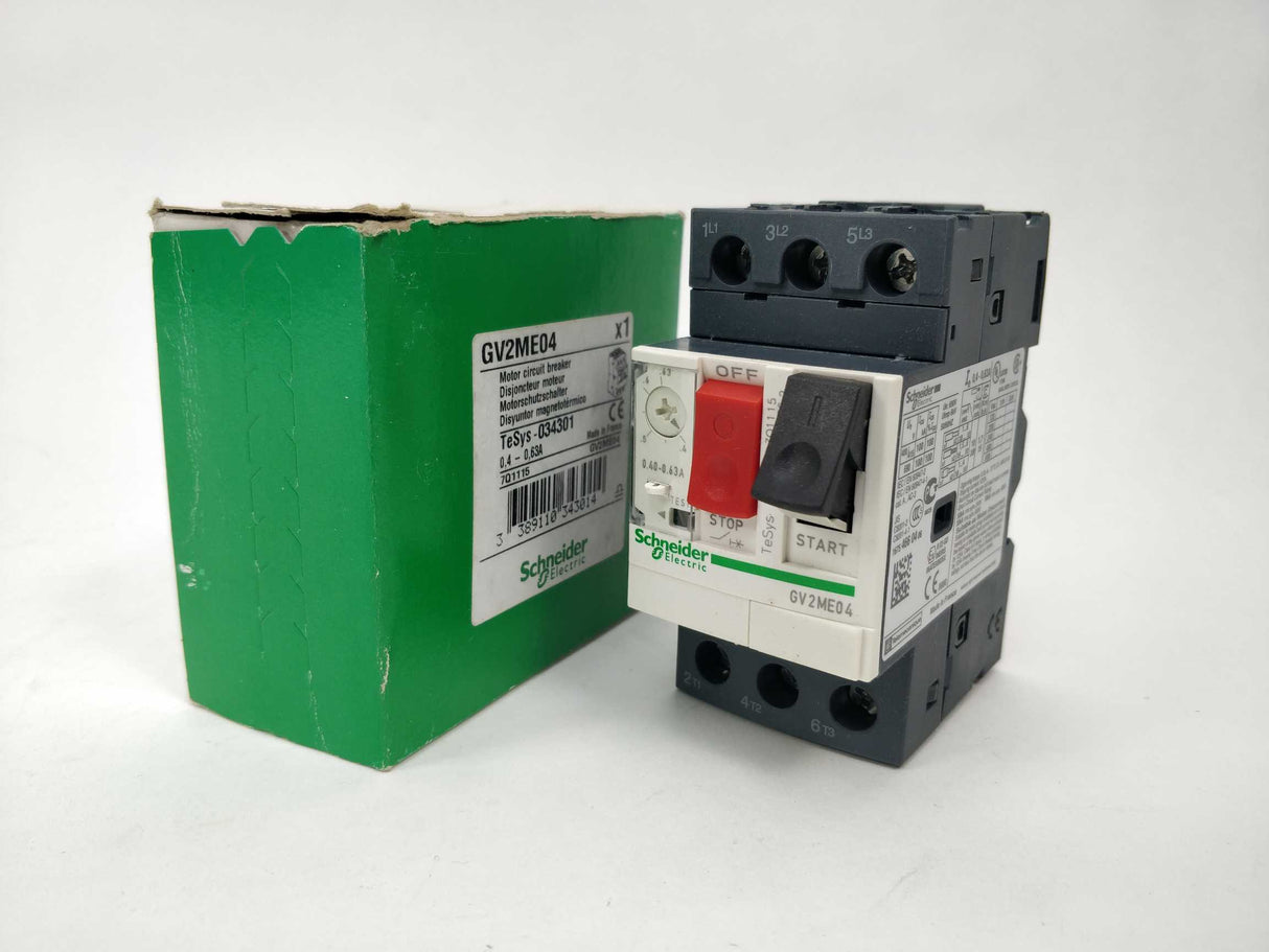 Schneider Electric 034301 TeSys GV2ME04 Motor circuit breaker