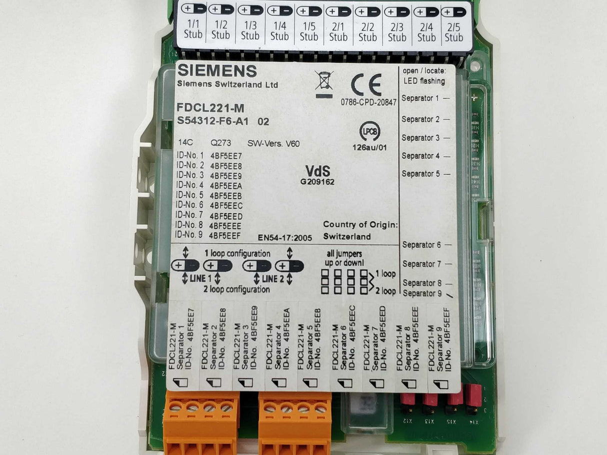 Siemens FDCL221-M Multi-line separator module