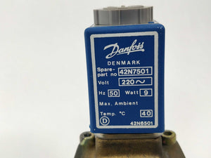 Danfoss 042N7501 Solenoid coil EVSI 15 WBD with 032U7115