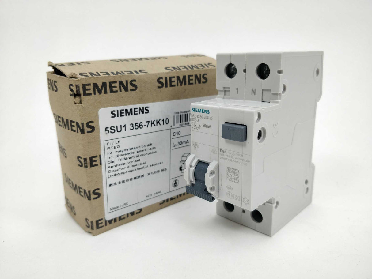 Siemens 5SU1356-7KK10 RCBO Circuit breaker 30mA trip 230V
