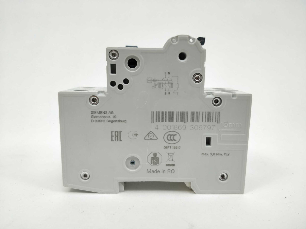Siemens 5SU1356-7KK10 RCBO Circuit breaker 30mA trip 230V