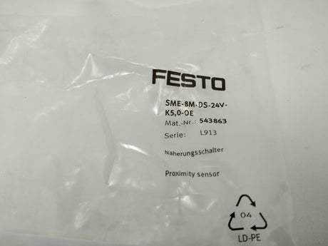 Festo 543863 SME-8M-DS-24V-K-5,0-OE Proximity Sensor