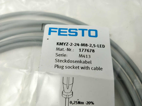 Festo 177678 KMYZ-2-24-M8-2,5-LED Connecting Cable
