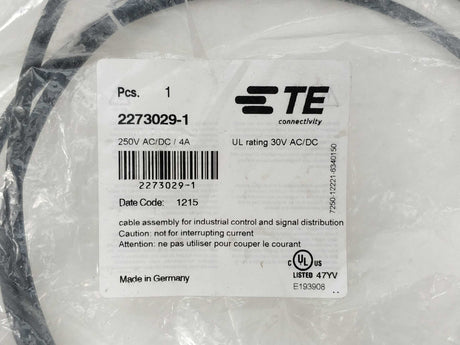 TE Connectivity 2273029-1 Cable assembly 250V AC/DC / 4A