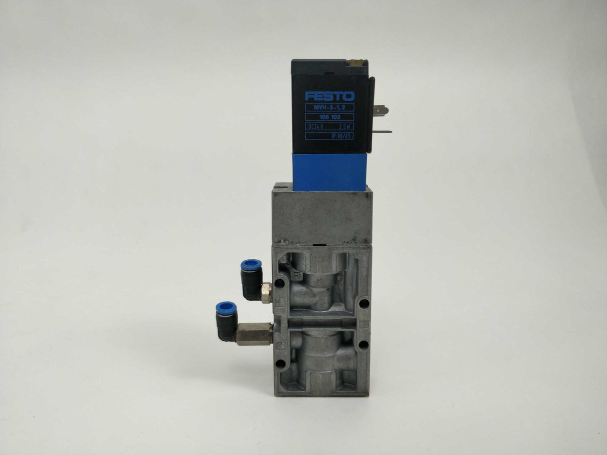 Festo 114900 Solenoid Valve MVH-5 1/8-B-VI & 106102 MVH-3-1,2