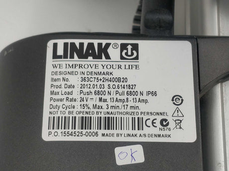 LINAK 363C75+2H400B20 LA36 6800 N