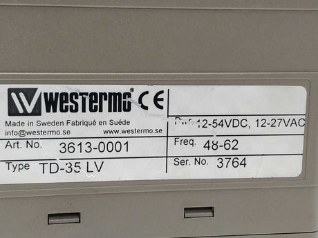 WESTERMO 3613-0001 TD-35 LV