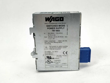Wago 787-602 Switched-mode power supply 24VDC 1.3A